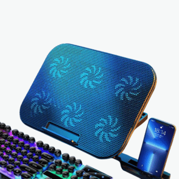 support pc portable ventilé refroidisseur silencieux