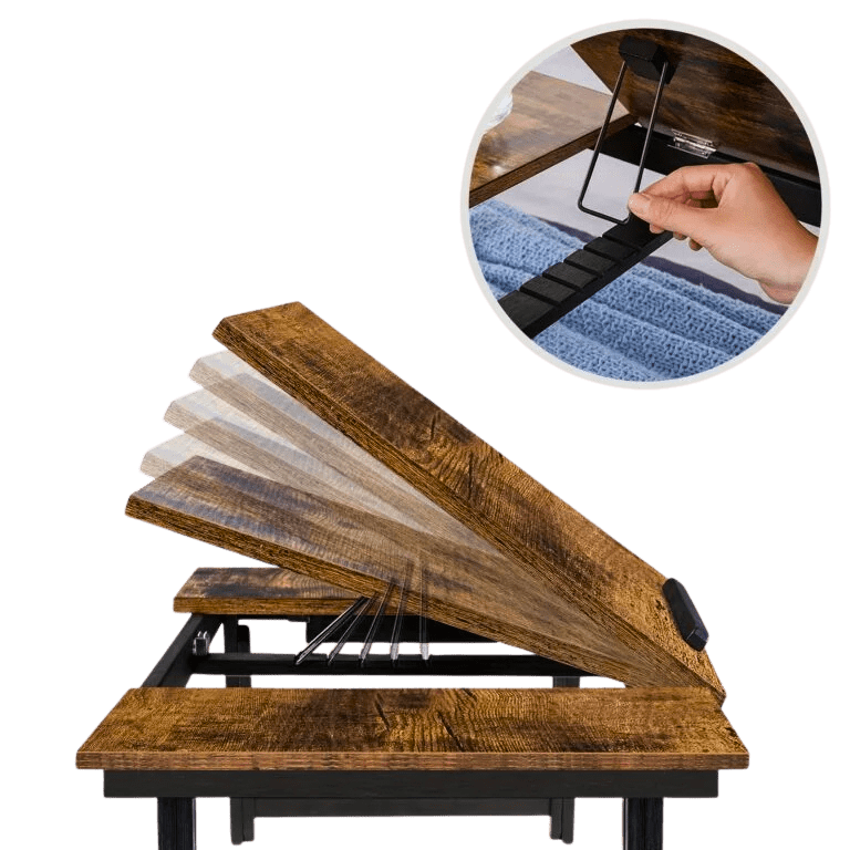 Support ordinateur portable pliable en bois